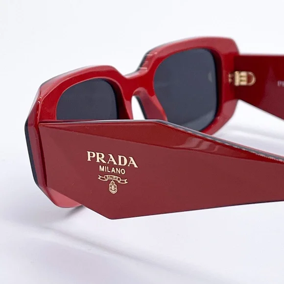 NEW PR17WS 12N5S0 PRADA SUNGLASSES SPR 17W RED UNISEX EYEWEAR PRADA PR 17WS - Picture 9 of 15